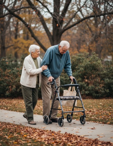 Rollator für große Menschen